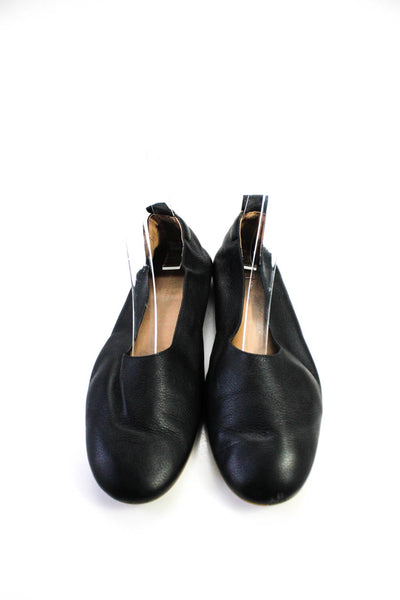 Everlane Womens Leather  Ballet Flats Black 7.5