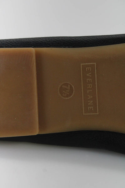Everlane Womens Leather  Ballet Flats Black 7.5