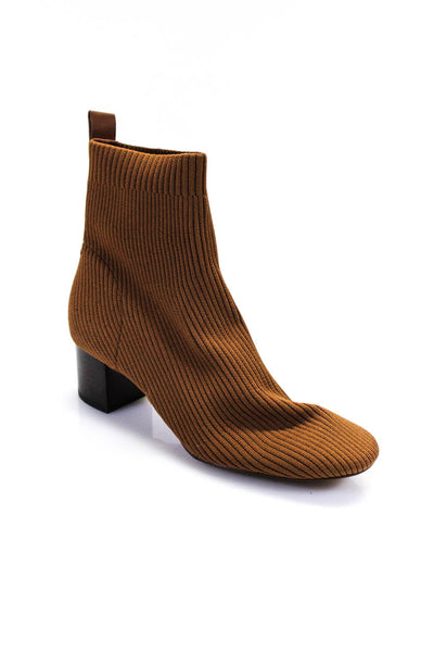 Everlane Womens Knit  Ankle Boots Brown 7