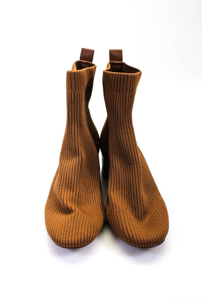 Everlane Womens Knit  Ankle Boots Brown 7