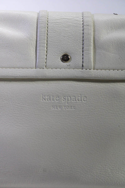 Kate Spade Leather Shoulder Bag Accent Loops White