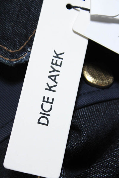 Dice Kayek Womens Denim Jacket  Navy  Size 40