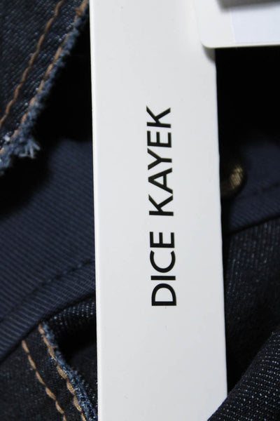 Dice Kayek Womens Denim Jacket  Navy  Size 44