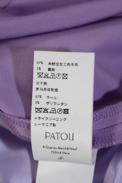 Patou Womens Iconic Trousers Long  Wisteria  Size 38