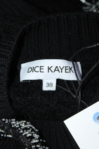 Dice Kayek Womens Top  Black  Size 38