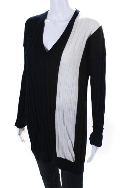Plan C Womens Long Sleeve V-Neck Knit  RIB81  Size 42