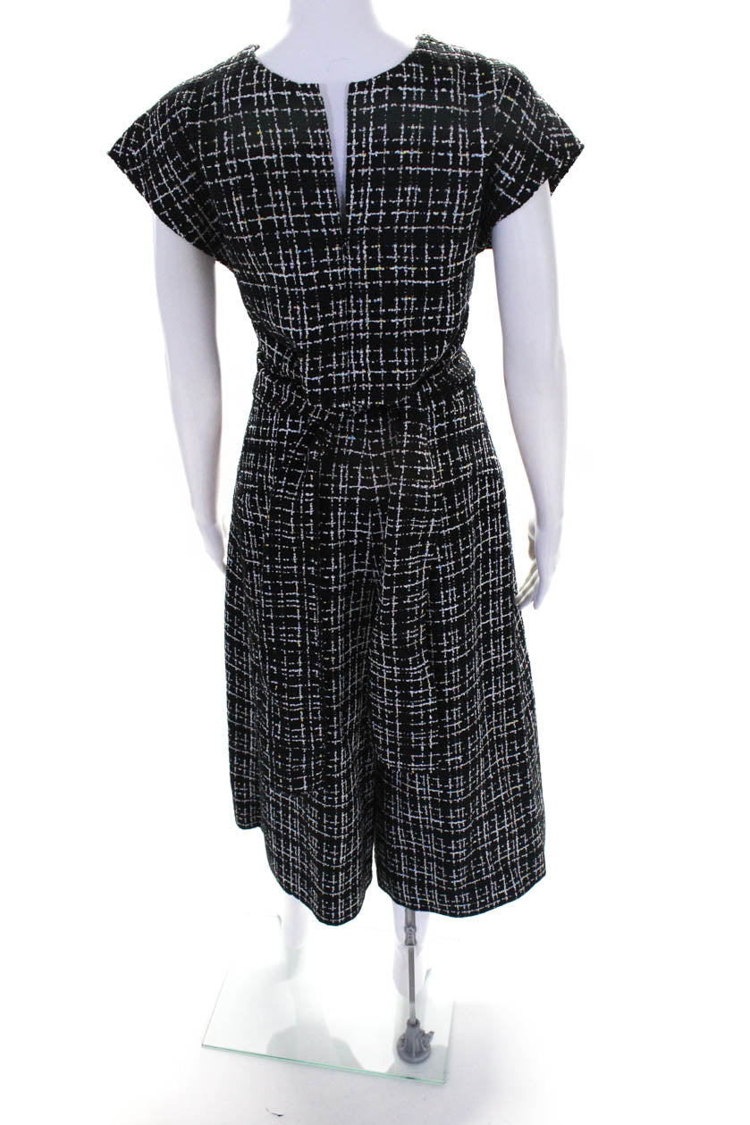 Chanel Womens Silk-Blend Tweed Bow-Blouse Suit Set