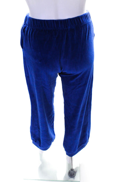 Suzie Kondi Womens Velour High Waist Harem Pants PF21  Lapis Blue  Size  XS