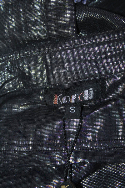 Suzie Kondi Womens Lurex Jumpsuit SS20  Ebony Silver  Size  S