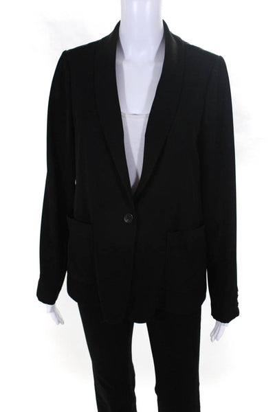 Current Air Womens One Button Light Weight Blazer Style Jacket Black Size S