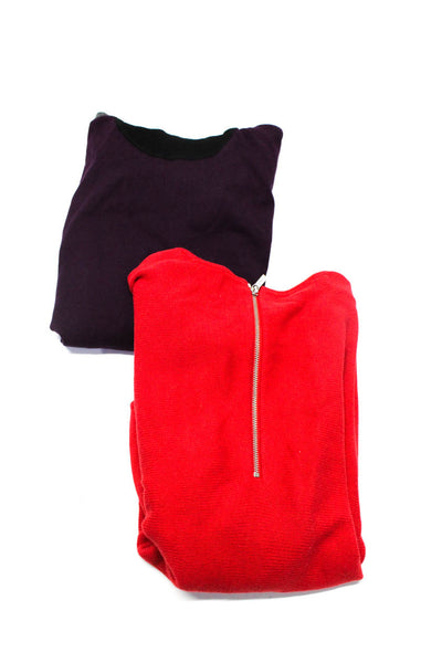 Michael Michael Kors Calvin Klein Womens Red Crew Neck Sweater Top M XL Lot 2