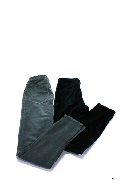 Massimo Dutti Women's Mid Rise Pants Green Gray Size 4 8 Lot 2