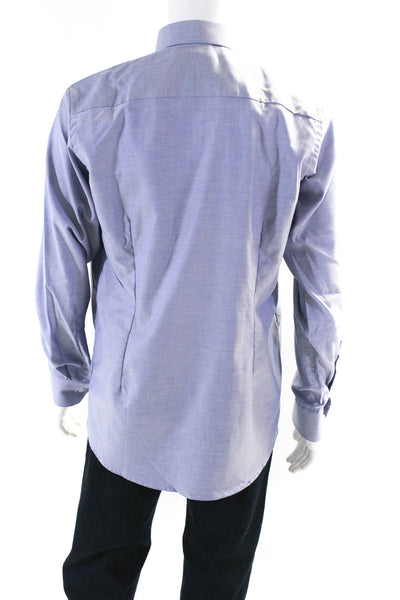 Eton Men's Long Sleeve Button Down Shirt Blue Size M