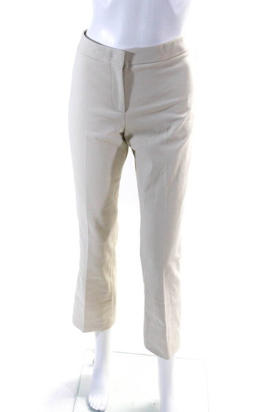 Quelle Due Women's Mid Rise Khaki Trousers Beige Size EUR 42