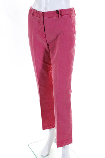 PT Torino Womens Jaine Straight Leg Pants Hot Pink Size 40