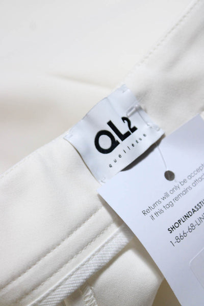 QL2 Womens Monet Pleated Trouser Dress Pants Sand Beige Size 44