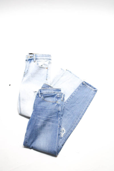 Frame Denim BDG Womens High Skinny Boot Cut Jeans Light Blue Size 24 Lot 2