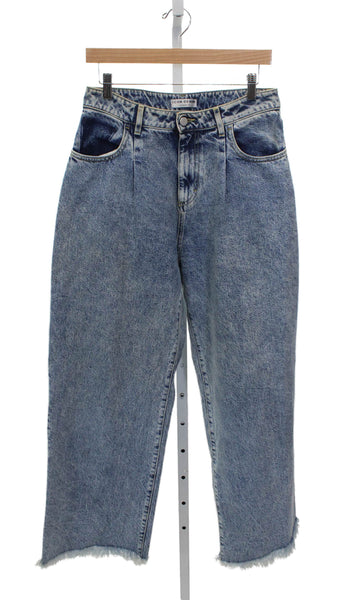 Icon Denim Womens Mom Jeans Blue High Rise 100% Cotton Inseam 28 Size 27