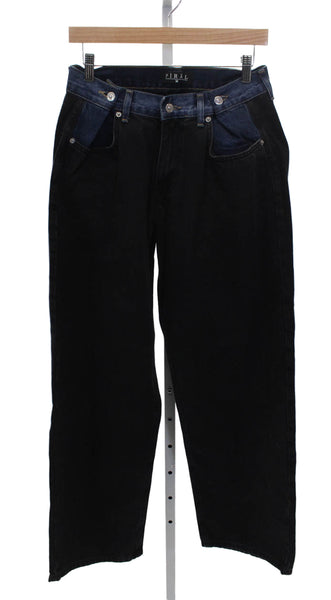 Piral Women Wide Leg Jeans Black Size M