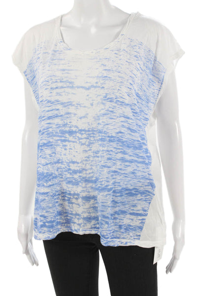 Sundry Womens T-Shirt White Cotton Round Neck Short Sleeve Size One