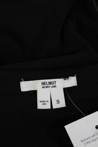 Helmut Helmut Lang Womens Sheath Dress Black V-Neck Zip Size S