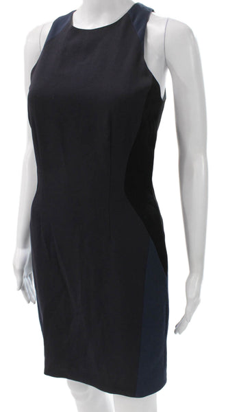 Rag & Bone Womens Black Sheath Dress Sleeveless Crew Neck Knee Length Size 2