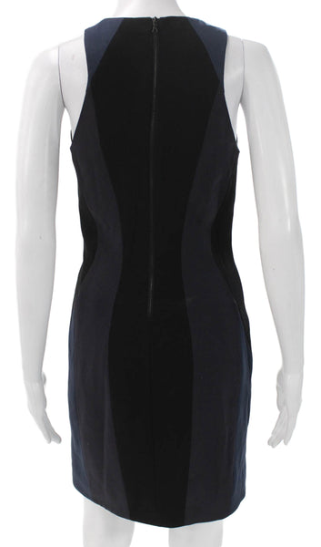 Rag & Bone Womens Black Sheath Dress Sleeveless Crew Neck Knee Length Size 2