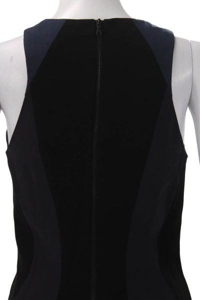 Rag & Bone Womens Black Sheath Dress Sleeveless Crew Neck Knee Length Size 2