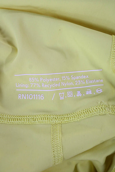 Outdoor Voices Women Yellow Striped Tank Dress Knee Length Size M