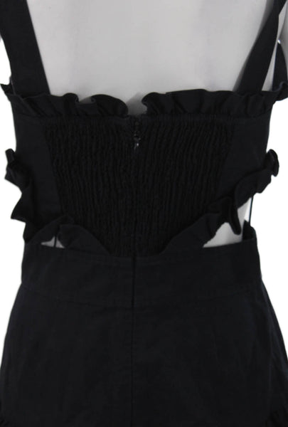 Rebecca Taylor Womens Fit & Flare Dress Black Sweetheart Sleeveless Size 2