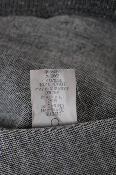 Theory Womens Fit & Flare Dress Gray Sleeveless Knee Length Cotton Blend Size 2