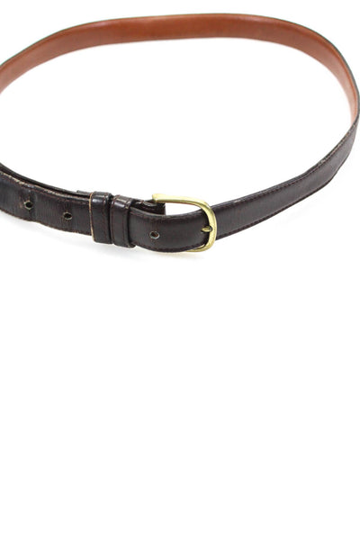 Coach Womens Leather Slim Belt Accessory Brown