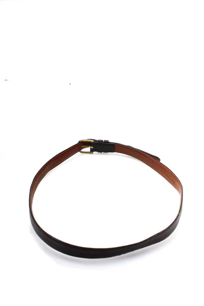 Coach Womens Leather Slim Belt Accessory Brown