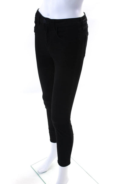 L'Agence Women's Mid Rise Slim Cut Skinny Jeans Black Size 26