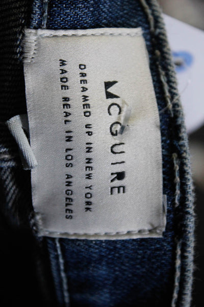 McGuire Womens Zipper Fly High Rise Vintage Slim Cut Jeans Blue Size 28