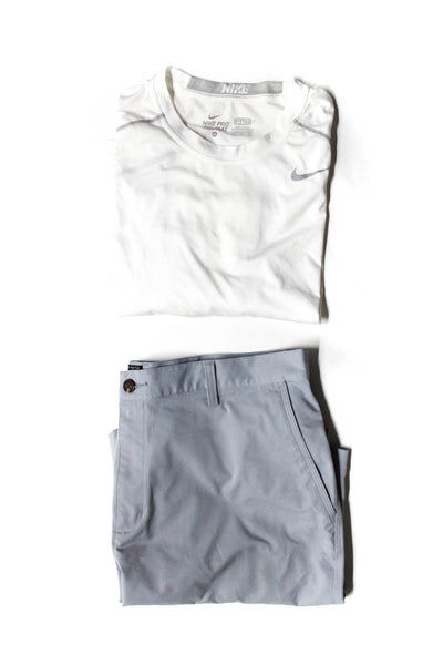Nike Adidas Mens Tee Shirt Lightweight Shorts White Gray Size XL 38 Lot 2