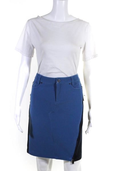 Worth New York Women's Two Tone Denim Skirt Blue Size 2