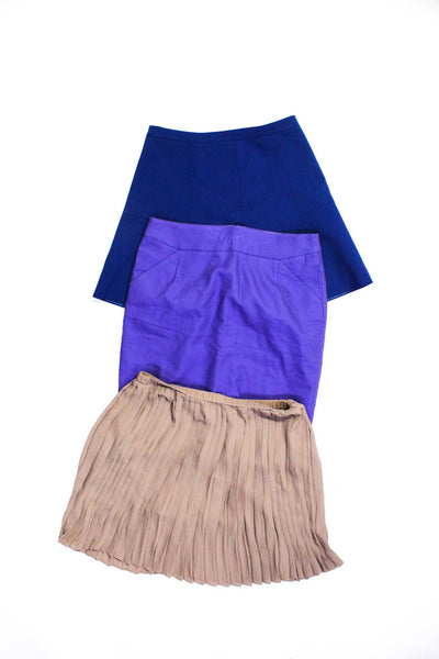 Max Studio J Crew Womens Pencil A Line Skirts Gray Blue Purple Size M 2 8 Lot 3