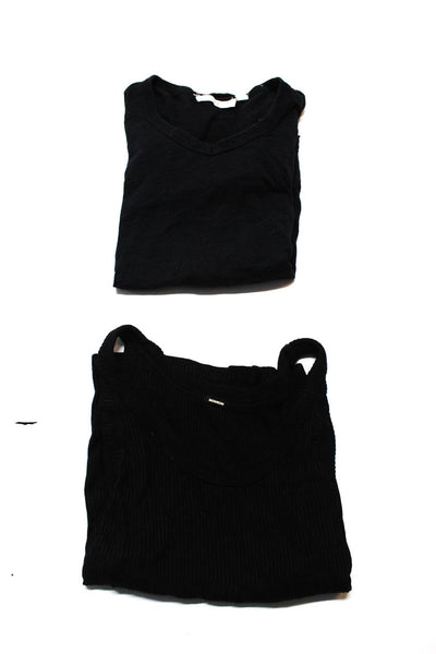Monrow Wilt Womens Tank Top T Shirt Black Size S Lot 2
