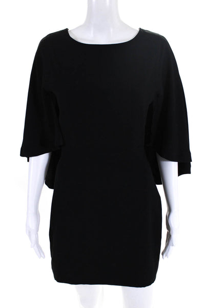 Cupcakes And Cashmere Women's Flared Sleeve Shift Dress Black Size 0