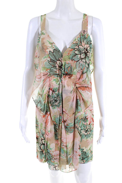 Nanette Lepore Women's Floral Print Sleeveless Mini Dress Multicolor Size 2