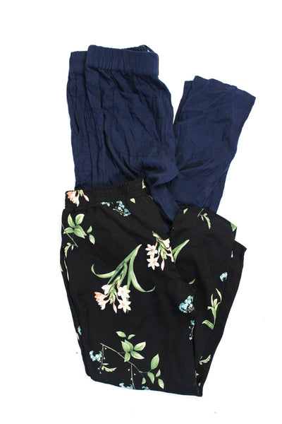 Joie Womens Elastic Waist Slim Leg Floral Cargo Pants Size XS Lot 2