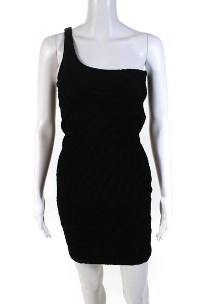 Torn by Ronny Kobo Women's One Shoulder Mini Dress Black Size XS