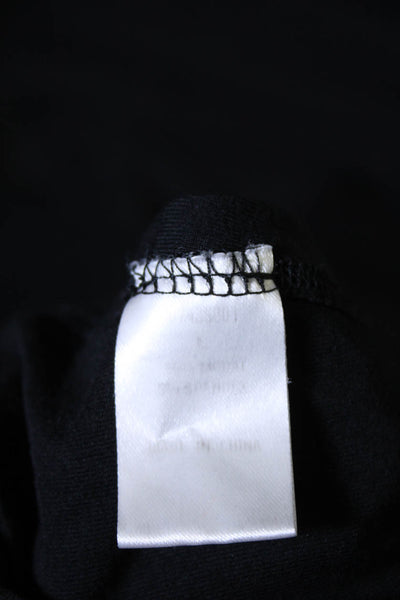 Tart Womens Jersey Knit V-Neck Sleeveless A-Line Dress Black Size L
