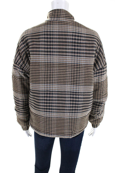 The Fifth Label Women's Collared Houndstooth Short Coat Multicolor Size XS