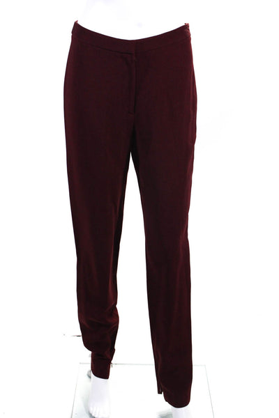 Elie Saab Women's Mid Rise Trousers Red Size EUR 38