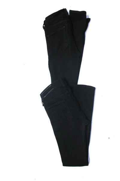 Rag & Bone Jean Citizens Of Humanity Women's Skinny Jeans Black Size 24 Lot 2
