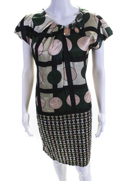 Piazza Sempione Women's Polka Dot Shift Dress Multicolor Size 6