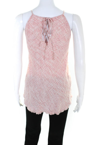 Cloth & Stone Women's Linen Sleeveless Blouse Pink Size S