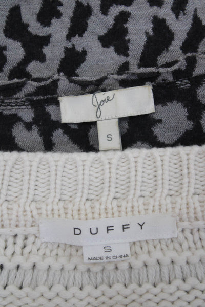 Joie Duffy Women's Sweater T-Shirt Gray Ivory Size S Lot 2